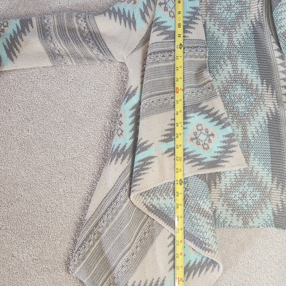 Geometric Patterned, Cascading Cardigan - Picture 8 of 12